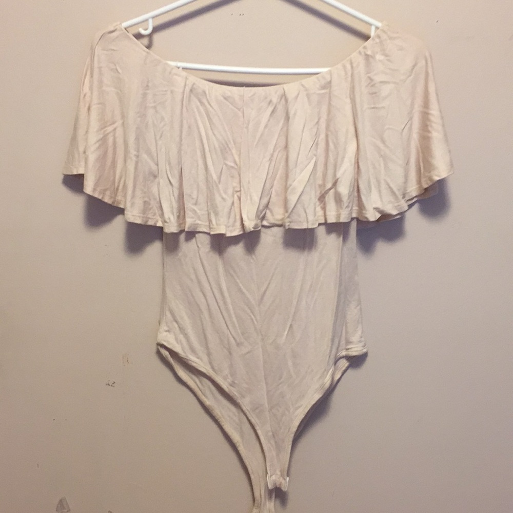 Ruffled top body suit